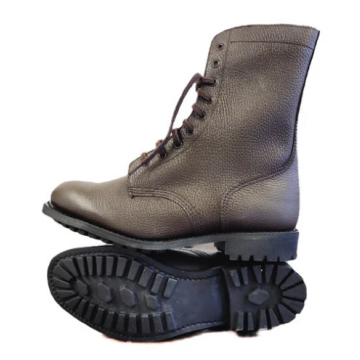 Brown Leather Army Boots